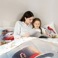 thumbnail image 5 of Homewish Kawaii Xmas Robin Twin Bedding Sets 7-Piece, Cartoon Christmas Snowman Bedding Comforter Set, Teens Kids Boys Girls Reversible Sheet Sets, Lightweight Room Decor, 5 of 8
