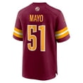 thumbnail image 3 of Men's Nike David Mayo Burgundy Washington Commanders Game Player Jersey, 3 of 4