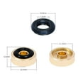 thumbnail image 4 of 4* Alloy Speaker Audio Isolation Feet Speaker Spike Pads with Non-Slip Rubber Rings for Audio,Speakers, Subwoofers, Home Theater, 4 of 9