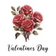 thumbnail image 2 of People Day Love Rose Toilet Sticker Bathroom Bathroom Home Decoration Wall Sticker, 2 of 7