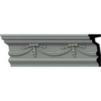 Ekena Millwork 4 1/2"H x 1 3/4"P x 94 1/2"L Federal Chair Rail (2-Pack)
