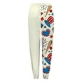 thumbnail image 5 of Pantalones de pierna ancha sueltos de cintura alta para mujer, deportivos, casuales, ajustados, con cordones Fridja alkflakhf33292, 5 of 5