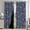 Blue, variant on Vintage Blue Blackout Curtain Set of 2 Panels Retro Floral Print Thermal Insulated Window Drapes for Living Room,42x63 inch