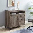 thumbnail image 4 of 42" Stylish Wood Secretary Desk - Gray Wash, 4 of 8