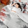 thumbnail image 3 of Erosebridal Japanese Printing Kids Twin Bedding Sets, Ink Landscapes Bedding Comforter Set, 7 Pieces, 3 of 6