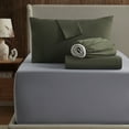 thumbnail image 4 of Nestl Twin XL Sheet Sets, 1800 Series Deep Pocket 3 Piece, Soft Microfiber Kids Bedding Set, OLIVE GREEN sheets, 4 of 10