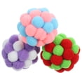 thumbnail image 2 of 3pcs Cat Toy Balls with Bells Cat Fuzzy Balls Interactive Cat Indoor Playing Balls, 2 of 8