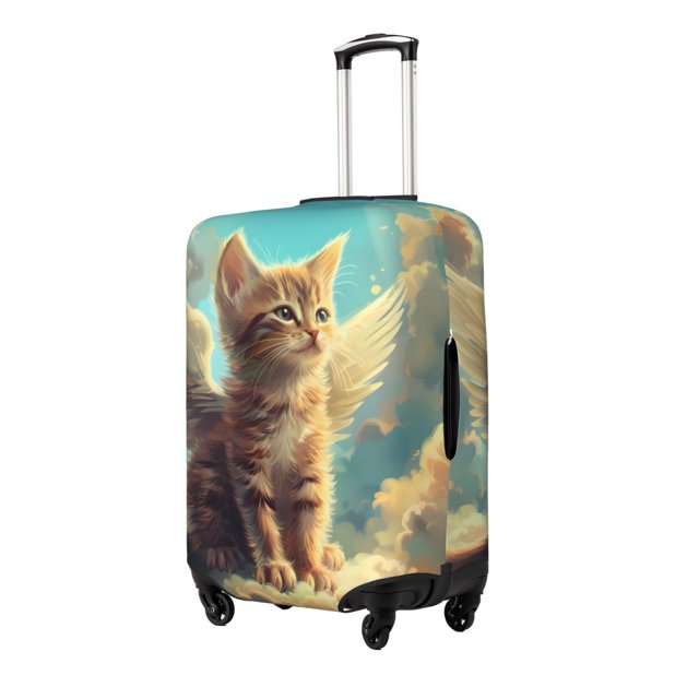 Fotbe Sunshine Cloud Cute Cat Funda Protectora para Equipaje, Antirrayones y Resistente a la Suciedad, Compatible con Maletas de 18 a 32 Pulgadas-Small