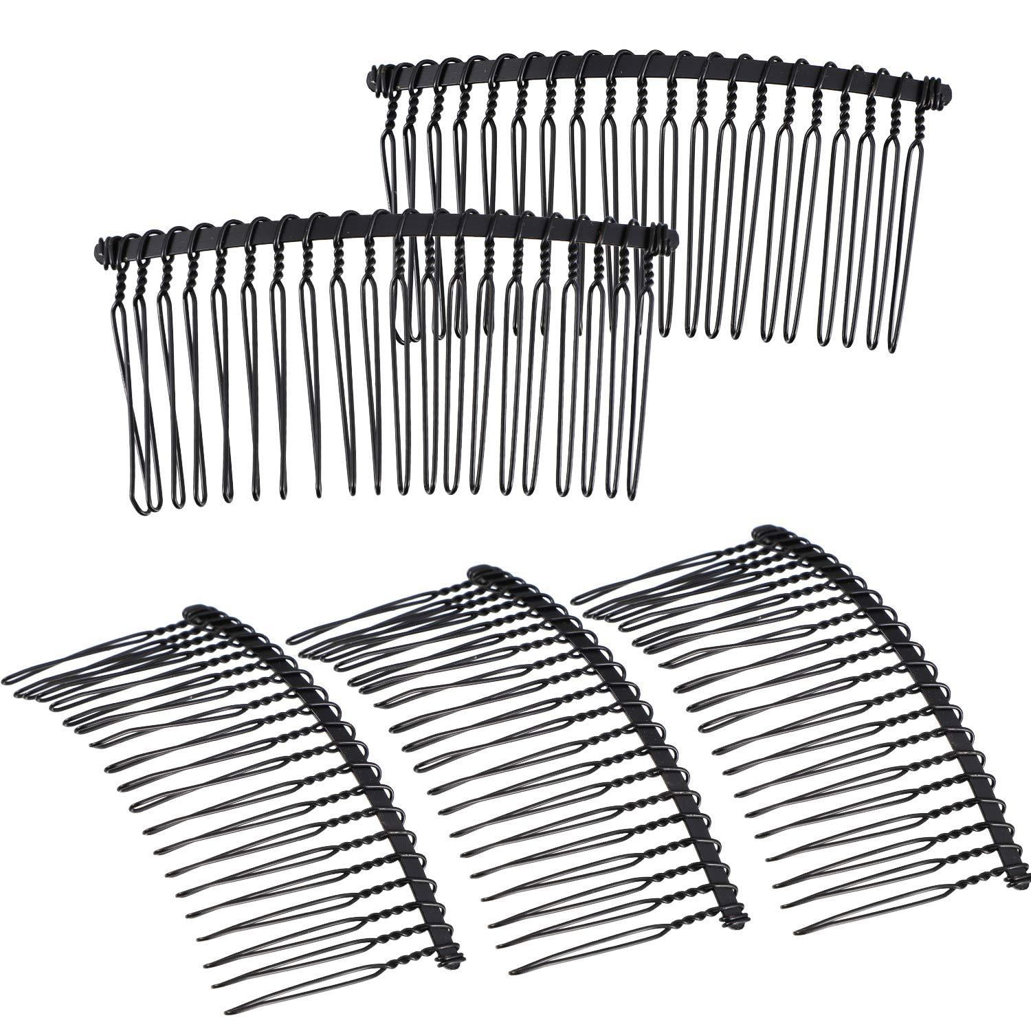 5 Pieces 20 Teeth Hair Clip Combs Metal Wire Hair Combs Wire Twist