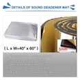 thumbnail image 2 of Unique Bargains 197mil 16.36sqft Car Interior Heat Sound Insulation Deadener Aluminum Foil Mat, 2 of 6