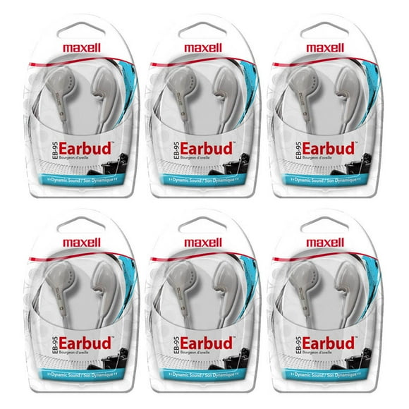 MAXELL (6 EA) MAXELL BUDGET STEREO EARBUDS