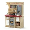step2 lifestyle custom kitchen | plastic play kitchen & toy accessories set | red kids kitchen playset