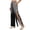 Black, variant on Women's Tear Away Pants Side Split Snap Open Bottom Sweatpants Leg Breakaway Post Surgery Pants with Pockets