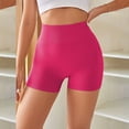 thumbnail image 3 of Rigardu Women Workout Impact Shorts 4.5" Scrunch Butt Lifting Gym Shorts Seamless Booty Biker Shorts Hot Pink L, 3 of 4
