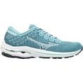 thumbnail image 2 of Mizuno Women's Wave Inspire 17 Waveknit™ Running Shoe, Size 7, Dusty Turquoise-Wht (5400), 2 of 6