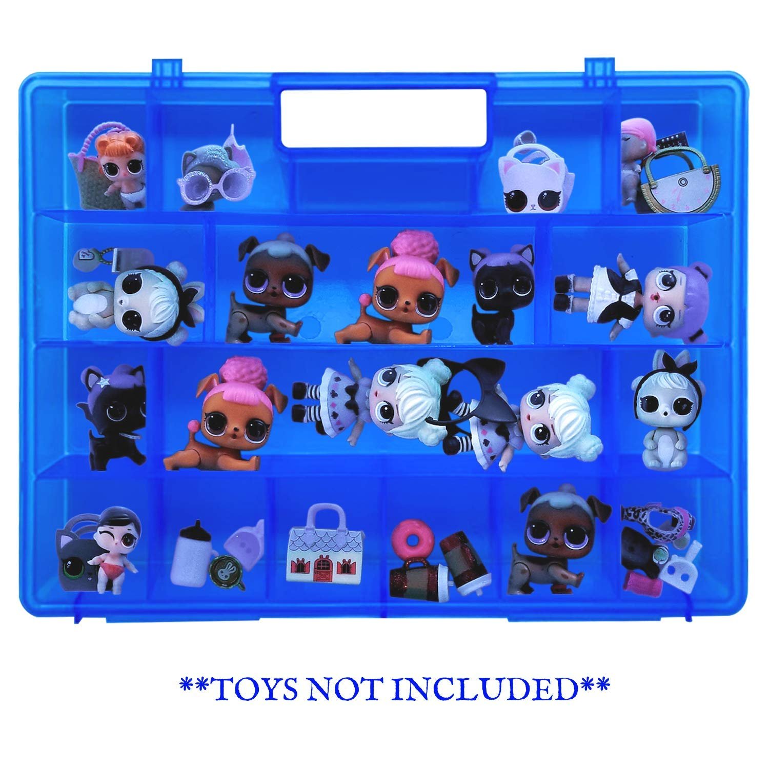 Life Made Better Durable & Kid Friendly Blue Toy Organizer Case for