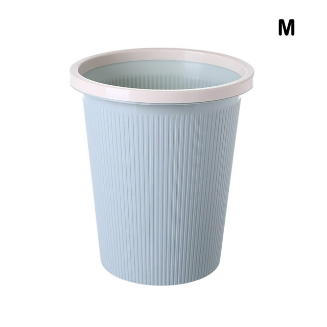 VONKY Practical Dustbin - Unique Applied For Easy Disposal Unique Cylindrical Appearance Design Is More Beautiful Paper Basket Nordic Blue 25*28*18cm