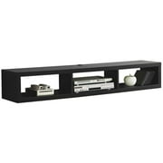 Beaumont Lane 60" Shallow Wall Mounted Media Console in Gray