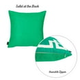 thumbnail image 5 of Grass Green and White Geometric Decorative Throw Pillow Cover, 5 of 5