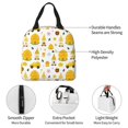 thumbnail image 3 of Yiaed Gnomes Bees Print Insulated Lunch Bag Reusable Cute Tote Lunch Box, Leakproof Cooler Lunch Bags for Work Office Travel School Picnic, 3 of 5