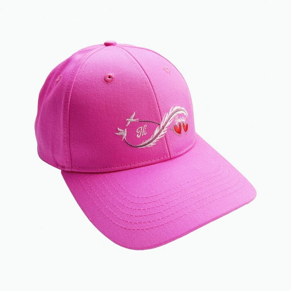 Hi Habibi Embroidered Logo Pink Hat