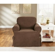 Sure Fit Soft Suede T-Cushion Chair Slipcover