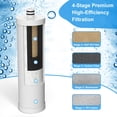 thumbnail image 3 of 4-Layer RV Water Filter with Stand and 7,000 Gallons Capacity, 3/4" GHT Metal Threads Inline Water Filter, Removes Sediments, Chlorine, VOCs, Heavy Metals, Bad Taste, Odor, and More, 3 of 7