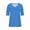 1 Sky Blue, variant on SROBPTY Womens T-Shirts Solid V Neck Half Sleeve Loose Breathable Summer Tops for Casual Wear