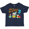 thumbnail image 3 of Inktastic It's My Birthday Circus Train 3rd Birthday Boys or Girls Toddler T-Shirt, 3 of 5