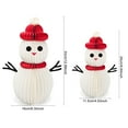 thumbnail image 5 of Sylvtty Paper Honeycomb Snowman Ornaments 3D Honeycomb Christmas Snowman Centerpiece for Winter Table Topper Home Decor, 5 of 7