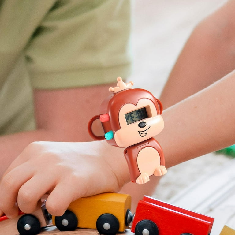 Animal Deformation Toy Electric Watch Toy Interactive Game Toy Children Toys for Children Boys Girls Birthday Present Kids Monkey