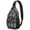 Black, variant on Military Camouflage Sling Bag for Men & Women - Tactical Army Crossbody Chest Bag with Anti-Theft Design - Spacious & Organized Travel Daypack for Hiking, Biking, Outdoor Adventures