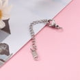 thumbnail image 4 of Tarnish Resistant 304 Stainless Steel Chain Extender Chain Tabs with Word K14 and Lobster Claw Clasps Stainless Steel Color 64~80mm, 4 of 4