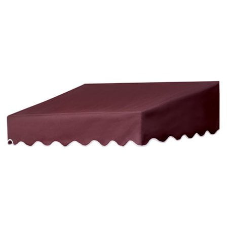 4' Traditional Door Canopy in a Box Burgundy