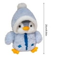 thumbnail image 6 of BAELLERT Cute Penguin Plush Toy for Kids Soft Stuffed Animal Pillow with Clothes Hats Decorative Baby Comforting Sleep Doll Gift for Children Birthday, 6 of 8