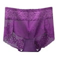 thumbnail image 2 of HUPOM Underwear Women Ladies Underwear Low waist Elastic Waist Solid Thong Purple XL, 2 of 7