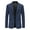 Navy, variant on Men Lightweight Blazer Jacket Casual Sport Coat One Button Stretch Classic Suit Jacket Formal Business Coat