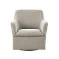 thumbnail image 2 of Swivel Glider Chair In Grey, Solid Wood & Metal Construction, No Assembly, 300 Lbs Capacity 360° Grey - Base, Wood, Flared Arm Design, 2 of 4