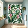 thumbnail image 5 of Sahpxhe Shower Curtain Watercolor Wildflower Shower Curtain Liner,Waterproof Bathroom Decoration and Separation with 12 Hooks for Shower,47.2X70.9in,Multicolor-D, 5 of 6