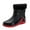 Red, variant on AUXDIQ Men Rain Boots Outdoor Garden Boots Waterproof Ankle Rain Shoes