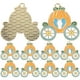 thumbnail image 1 of 10 Uds. Calabaza carro llavero bolsa adorno colgante Halloween calabaza carrito encanto, 1 of 6