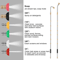 thumbnail image 2 of 14Pieces Pressure Washer Extension Wands 10Ft Replacement , Curved Rod 30 or 120 Degree, 12Pieces Spray Nozzle Tips, 2 of 6