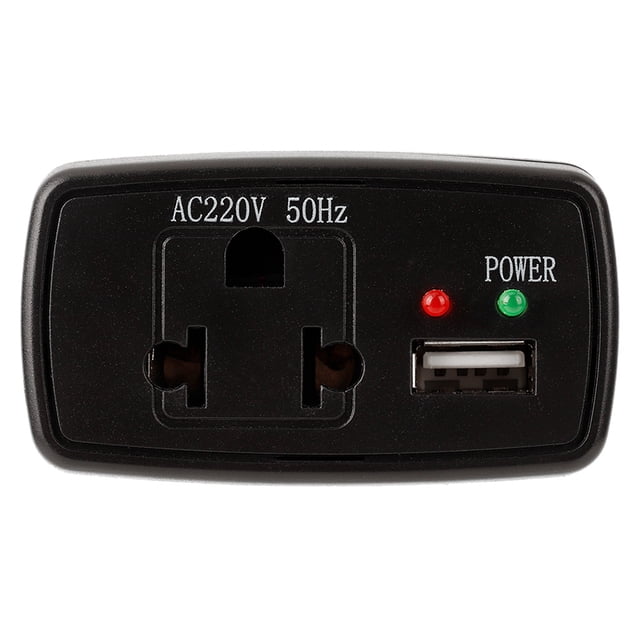 Convertidor De Corriente De 75 W, Inversor De Corriente Para Automóvil Negro, Para Recorrido Autónomo De Trabajo De Campo