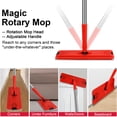 thumbnail image 5 of Flat Mop and Bucket System, Hands-Free Floor Mop and Bucket with Wringer Set for Home, Include 3 Reusable Microfiber Mop Pads, Wet and Dry Use, Home Cleaning for All Floor Types and Windows, 5 of 7