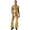 Gold, variant on Adult Men Astronaut Jumpsuit Male Jazz Hip Hop Outfits Bell Bottom Pants Sleeveless Singer Uniform Silver M