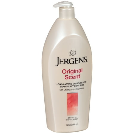 Jergens Original Scent Dry Skin Moisturizer with Cherry Almond Essence, 32.0 FL OZ