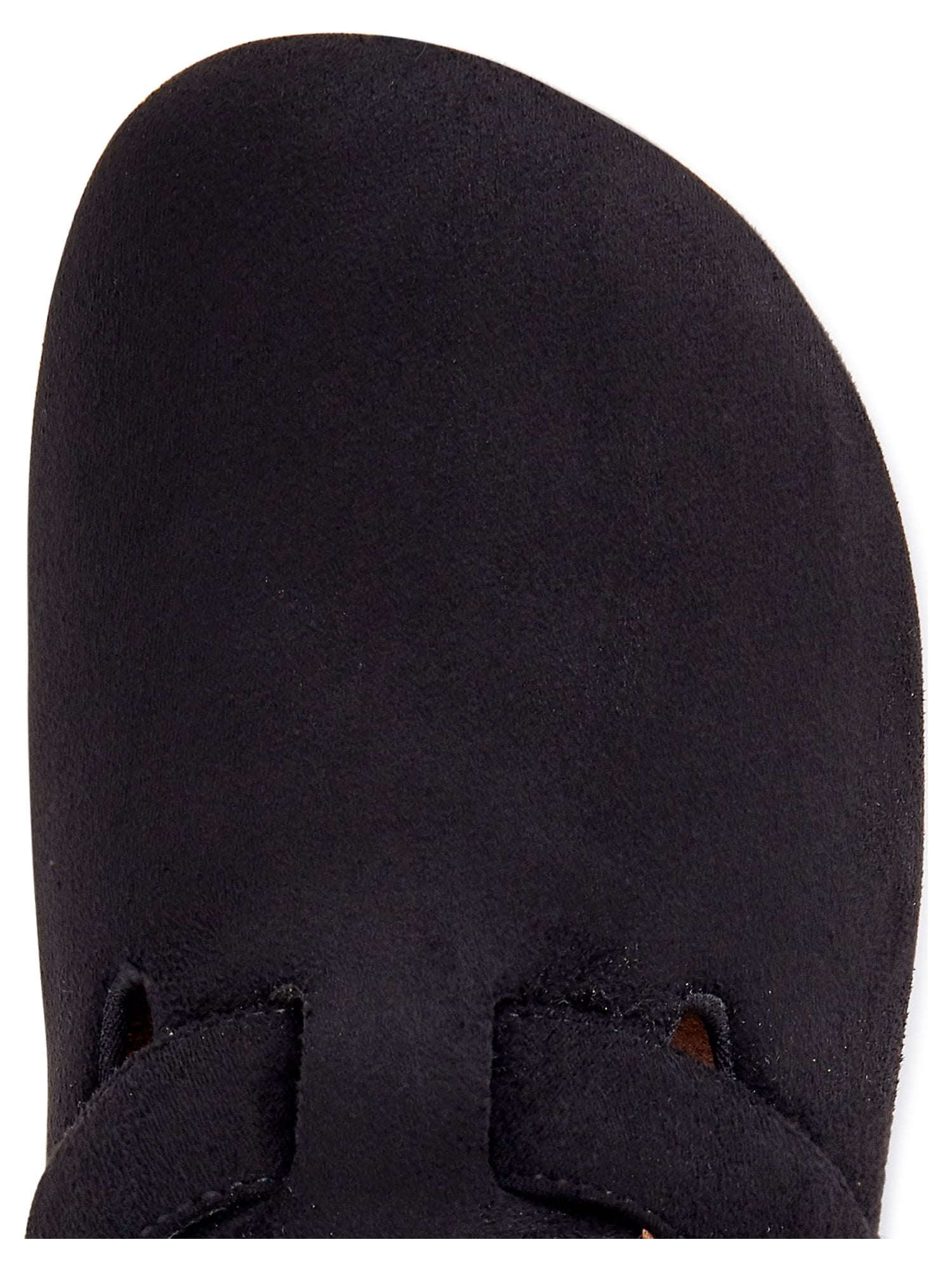 Time and Tru Women's Buckled Microfiber Clogs