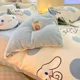 thumbnail image 5 of Sanrio My melody Kuromi Cinnamoroll Hello Kitty nuevo estampado de dibujos animados invierno leche terciopelo sábana y edredón conjunto de tres piezas, 5 of 5