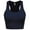NAVY, variant on Women's Cotton Basic Sleeveless Racerback Crop Sports Active Tank Top