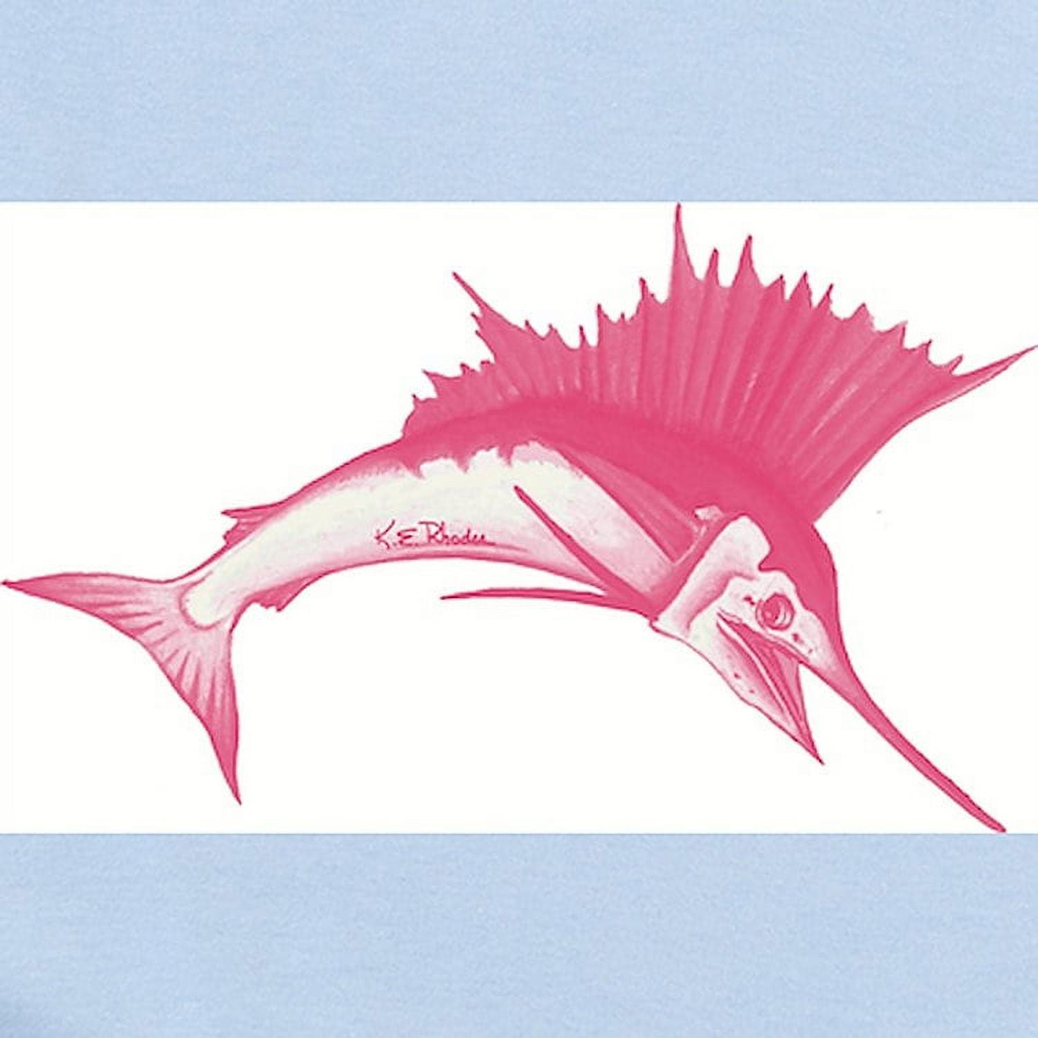 CafePress - Pink Sailfish Infant Onsie Body Suit - Baby Light Bodysuit, Size Newborn - 24 Months